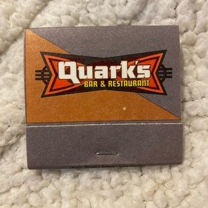 3/$20 Star Trek Quark’s Bar & Grill matchbook